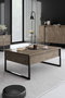 Hanah Home Conjunto Muebles Salón Nogal Negro - Consola 160cm, Soporte TV 180cm, Mesa Centro 90cm